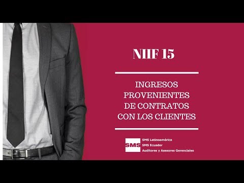 NIIF 15 Ingresos procedentes de contratos con clientes