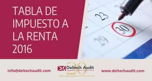 TABLA DE IMPUESTO A LA RENTA 2016