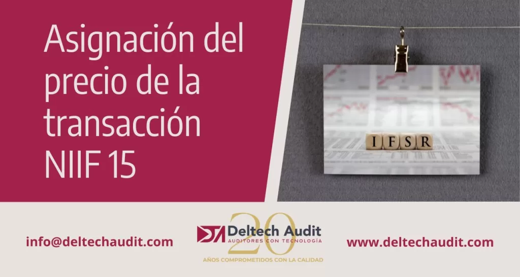 Asignación del precio de la transacción- NIIF 15