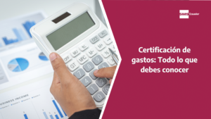 certificación de gastos