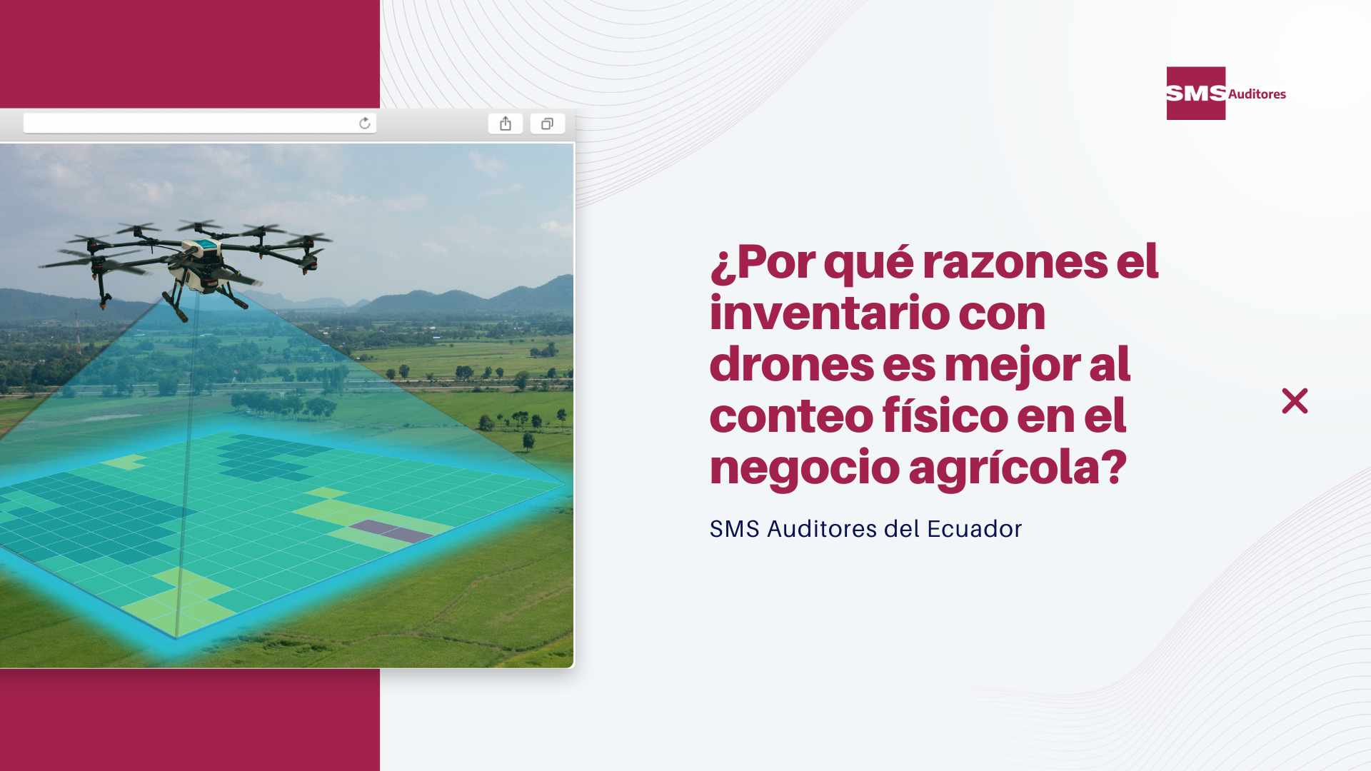 ¿Por qué razones el inventario con drones es mejor al conteo físico en el negocio agrícola?