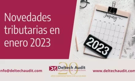 Conoce las novedades tributarias mes de Enero 2023 