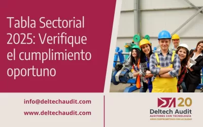 Tabla Sectorial 2025: Verifique el cumplimiento oportuno